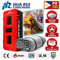 Couverture anti-feu pour véhicules électriques (VE) OEM/ODM, conforme aux normes DIN SPEC 91489 et EN13501, vente en gros d'usine, emballage en boîte PP pour les hubs de recharge publics aux Philippines