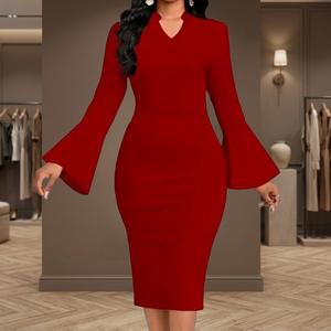 Vestido Blazer Corto de Maternidad Primavera-Verano 2026, Estilo Vintage, Cuello en V, Cintura Ajustada, Plisado, con Volantes, Mangas Regulares - Product Image 3
