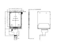 Module LCD IPS 2,8 pouces 240*320 avec interface SPI, IC ST7789V, luminosité élevée 800 cd/m², affichage lisible en plein soleil pour utilisation en extérieur
