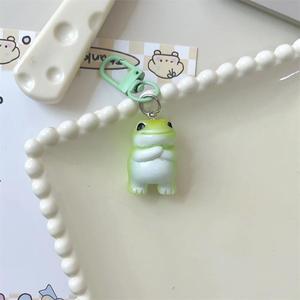 Porte-clés amusant en forme de grenouille, pendentif mignon de dessin animé, breloque pour sac et portefeuille, cadeau pour couple et amies - Product Image 5