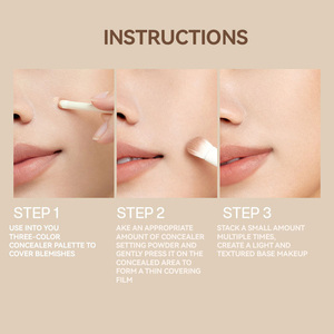 Vào bạn Kem che khuyết điểm và thiết lập bột lâu dài khoáng chất tự nhiên Highlighter trong hộp từ Trung Quốc - Product Image 2