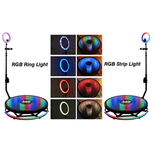 Xách tay Nguồn cung cấp bên video photobooth tự động xoay LED Glass 360 Photo Booth máy máy ảnh với giá nhà máy - Product Image 5