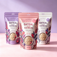 Sachet Doypack Personnalisé Imprimé Recyclable Anti-humidité avec Fenêtre, Emballage Alimentaire en Mylar pour Nouilles, Huile d'Olive, Sucre et Plus Encore