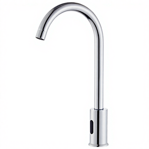 Robinet de lavabo automatique sans contact à capteur, double poignée, monotrou, en laiton, pour salle de sport, vente en gros - Product Image 4