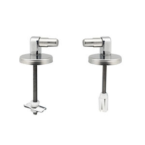 Kit de Repuesto de Bisagras para Inodoro Mod T7, Herrajes de Montaje para Asiento de Inodoro, Paquete de 2, Acero Inoxidable - Product Image 1