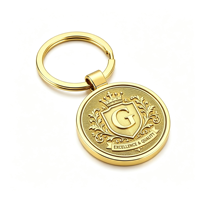 Luxuriöser Metall-Schlüsselanhänger Benutzerdefinierte Form Personalisierter Zinklegierungs-Schlüsselring für Mode-Accessoires Elegantes Geschenk für Männer und Frauen DIY