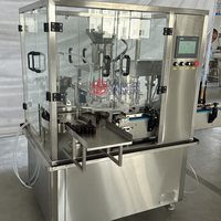 Machine automatique de remplissage et de scellage de flacons en verre de 3ml 5ml 10ml avec bouchon en caoutchouc bouchant