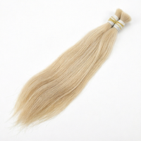 Fournisseur de cheveux humains en vrac, double trame, alignés, de qualité supérieure, origine russe # 60 # Fournisseur de cheveux vierges Remy blonds en gros 613