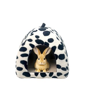 Caseta para conejos de franela para todas las estaciones, escondite para conejos, jaula para conejos de compañía, uso doméstico, caseta cálida para conejos en invierno - Product Image 5