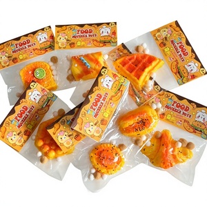 Creative Simulation Waffle Croissant Toast <b>Squishy</b> Toy Funny Food Play Decompression Squeeze Toy Soft TPR Stress Ball Wholesale - Product Image 1