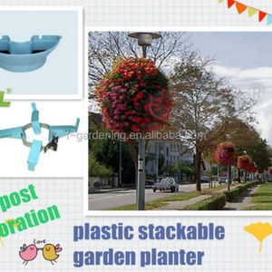 Macetas Modulares para Decoración de Postes de Lámparas, Macetas de Plástico para Decoración de Jardines - Product Image 2