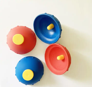 الهيب هوب البوب اللعب المطاط الملونة التمويه وعاء ترتد الغزل الأعلى القفز نصف الكرة كذاب للأطفال - Product Image 1