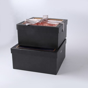 Wholesale Transparent Window Paper Packaging Two-piece in square Box for Valentine's Day <strong>Flower</strong> Wedding <strong>Sweets</strong> - Product Image 5