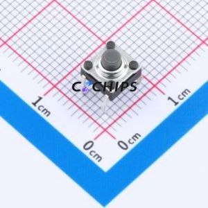GT-TC121B-H050-L1 Tactile Switch Through hole Component (THT) Switch Single Pole Single Throw Round Button 2.6N Through Hole - Product Image 1