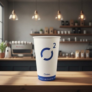 Sunshine Custom Disposable <b>Coffee</b> Paper Cups 4Oz 8Oz 12Oz 16Oz 20Oz 22Oz RoHS Hot <b>Takeaway</b> Cups With PLA Lids for <b>Coffee</b> Shops - Product Image 1