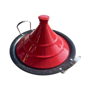 Marco Marmite antiadhésive avec couvercle en céramique Acier inoxydable Granit Tagine Fire <span class=keywords><strong>Induction</strong></span> Marocain Cooking <span class=keywords><strong>Tajine</strong></span> Pot - Product Image 1