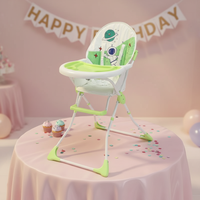 Chaise haute pliable pour bébé CLAF BEBE, table et chaise pour enfants, hauteur réglable et pliable, pour repas de bébé
