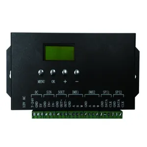 Dmx 512 controlador de led de cartão sd rgb,
