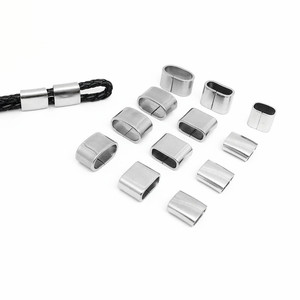 Logo personalizzato con perline distanziatrici incise al <span class=keywords><strong>Laser</strong></span> in acciaio inox incidibile perline vuote fai da te distanziatori per creazione di gioielli bracciale incisione - Product Image 2