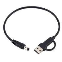Cable de Carga Rápida USB-A/C DC 5V de 3.3 pies con Conductor de Cobre Puro, Cable de Alimentación para Ventilador, Luz LED, Router, Impresora, Enchufe de 3.5mm 5.5mm
