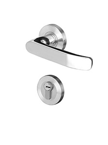 Modern Furniture <strong>Door</strong> Lock Simple Design All Iron Cast square Lever <strong>Bedroom</strong> <strong>Door</strong> Handle Lock Set - Product Image 6