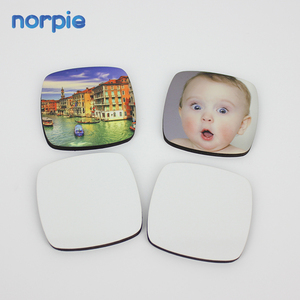 Stampati personalizzati Promozionale Sublimazione di Legno Quadrato Bianco Magneti Frigo - Product Image 4
