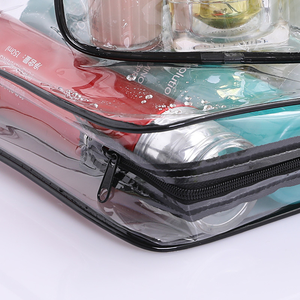 Wholesale Portable Cosmetic Bag <b>Storage</b> Transparent Waterproof Travel Wash Bathroom Organizer - Product Image 5