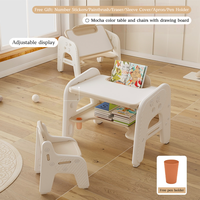 Organisateur de bureau en plastique minimaliste salle d'entraînement intérieure planche à dessin ensembles de meubles chaises et tables de fête pour enfants