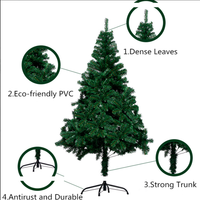 Harga Pabrik Pohon Natal Artifisial 3ft/4ft/5ft/6ft/7ft, PVC, Lebih Tebal, untuk Dekorasi Natal