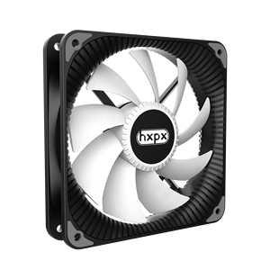 hxpx风洞f-wt12 120毫米黑色6pin外壳风扇交响乐pc冷却静音电脑风扇带