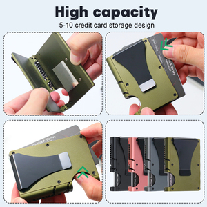 Novità 2025: <span class=keywords><strong>Portafoglio</strong></span> Minimalista Personalizzato OEM con Tasca Frontale, Blocco RFID, <span class=keywords><strong>Porta</strong></span> <span class=keywords><strong>Carte</strong></span> di Credito in Alluminio e <span class=keywords><strong>Porta</strong></span> Banconote - Product Image 4