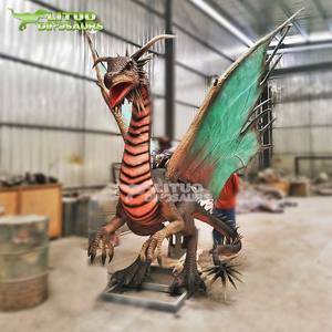 Modelo de Dragón Mágico Interactivo con Alas Verdes Animatrónico - Product Image 3