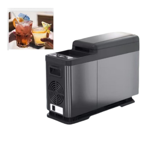 Mini-réfrigérateur compact pour les voyages en voiture, capacité de stockage de glace de 60 kg, composants moteur, tension convertible, garantie 1 an, capacité 8 L - Product Image 2