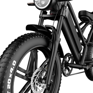 2024 nueva motocicleta eléctrica equipada con neumático grueso de 20 pulgadas con ciclomotor alimentado por batería de litio de 48V 12Ah - Product Image 6