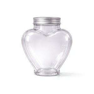 Direct From Factory 500ml Transparent PET <b>Plastic</b> Bottle with 55mm Twist Cap Safe for Beverages <b>Plastic</b> <b>Jars</b> - Product Image 1