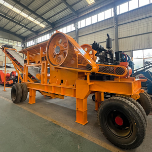 Concasseur à mâchoires de type chenillé pour grès, entraîné par moteur diesel, concasseur portable, concasseur à mâchoires pour minerai d'or, concasseur à mâchoires pour gravier et pierres - Product Image 2