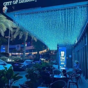 Trắng Ấm <span class=keywords><strong>LED</strong></span> Thác Dây Ánh Sáng Trong Nhà/Ngoài Trời Không Thấm Nước IP44 Đánh giá <span class=keywords><strong>Patio</strong></span> Wedding Giáng Sinh Trang Trí Năng Lượng Mặt Trời Powered - Product Image 6