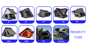 Tente de toit rigide portable pour 4 personnes, en aluminium, imperméable, double couche, grande taille, pour toutes les saisons, avec installation rapide pour voitures - Product Image 4