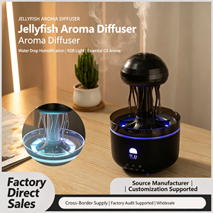 Diffuseur d'arômes Goutte de Pluie, Humidificateur Dynamique Méduse, Grande Capacité, Générateur de Brume pour Maison, Chambre et Bureau - Product Image 1