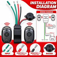 Système de verrouillage antivol à télécommande avec relais 12V et clé sans fil pour la protection de la sécurité des motos et des voitures