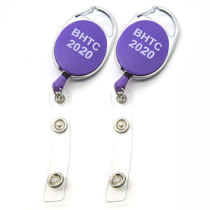 Porte-badge rétractable en gros, impression typographique personnalisée, ABS, métal, écologique, porte-badge <span class=keywords><strong>Yoyo</strong></span> mignon, clip d'identification - Product Image 6