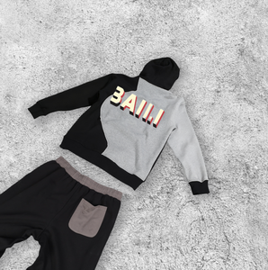 Personnalisé 100% Laine Tricoté Automne Blanc Poids Lourd Baggy Survêtement Décontracté Jogging Costume À Capuche et Pantalon De Survêtement Ensembles Hommes Survêtements - Product Image 3