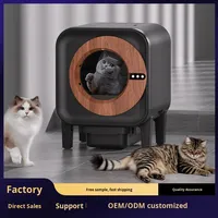 Bac à litière automatique intelligent pour chat avec plastique ABS, auto-nettoyant, ramassage rapide, grande capacité, modèle EB-1
