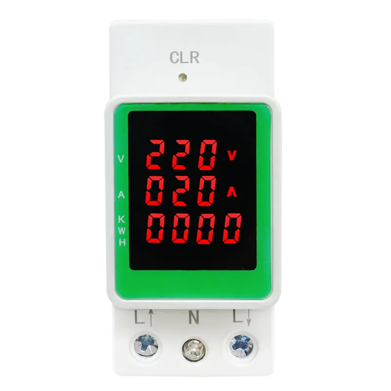 220V Digital Ampere meter Energie 100A KWH VOLT AMP Monitor Watt AC Din Rail Watt meter Elektrischer Leistungs messer Voltmeter