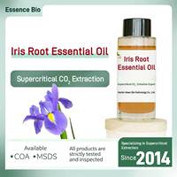 Huile Essentielle de Racine d'Iris Certifiée ISO, Extraite par CO2 Supercritique, Qualité Cosmétique Naturelle en Gros, Essence de Santé