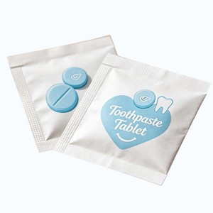 Sacs d'emballage biodégradables personnalisés avec impression en héliogravure, petits sachets refermables avec fermeture éclair, recyclables et réutilisables pour les comprimés de <span class=keywords><strong>dentifrice</strong></span> - Product Image 1