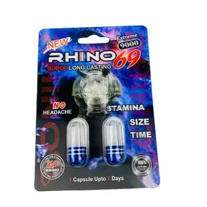 Trống Thuốc Gói Nam Tăng Cường Thuốc Gói Rhino 25 Rhino 69 Fire Rhino 99 Series Thuốc Chai Và Thẻ Vỉ