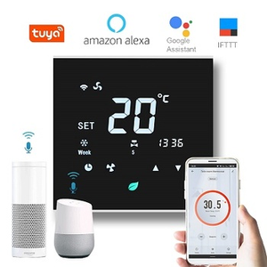 Termostato de ahorro de energía para el hogar, Accesorios inteligentes con pantalla táctil LCD, WiFi, para unidad de bobina de ventilador, conectar con Tuya - Product Image 2