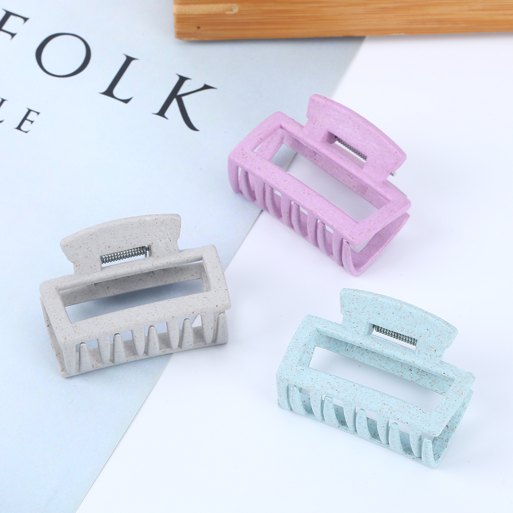 Оптовая продажа, экологически чистые биоразлагаемые органические аксессуары для волос, заколки для волос из соломы, пшеницы, банана, рыбий хвост, заколки для волос