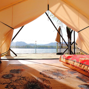 Tenda Safari di lusso impermeabile all'aperto Glamping Lodge con bagno cabina di casa - Product Image 6